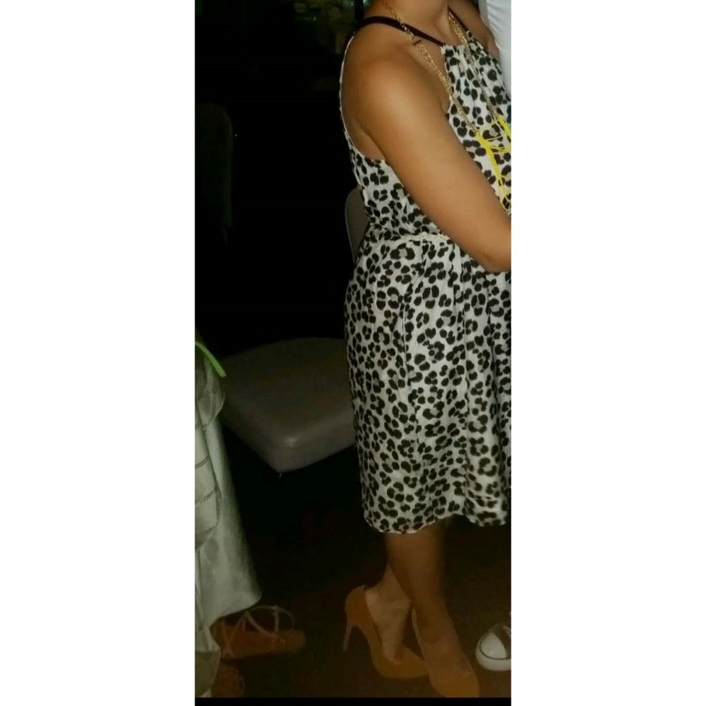 Flowy Leopard Print Summer Dress - SOLD